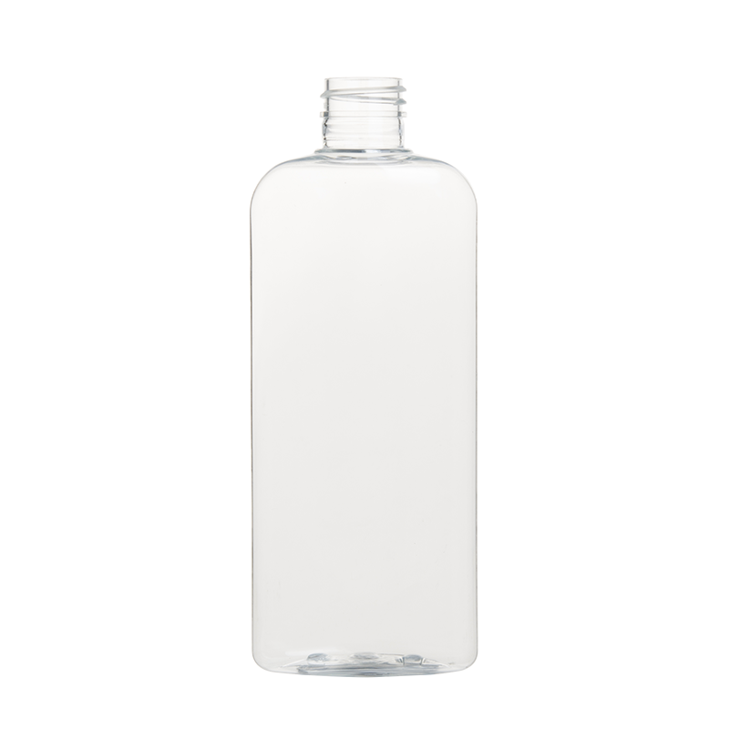 300ml 10oz Clear Oval Plastic Bottles PET Oblong Bottles Manufacturer