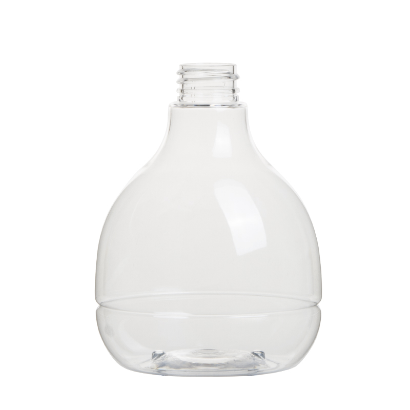 500ml 16oz Clear Plastic PET Round Bottles Shampoo and Conditioner Bottles Plastic Hand Wash Bottles