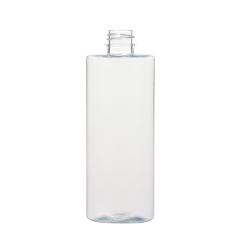 Bouteille ovale plate en plastique pour animaux de compagnie