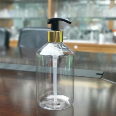 500ml clair de bouteille d'ANIMAL familier avec l'or de la pompe
