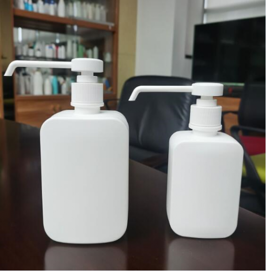  PEHD  300ml  500ml bouteilles bouteille en plastique de pulvérisation de tête de pompe à longue tige gel pour les mains désinfectant gel bouteilles vides