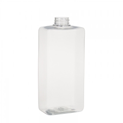 rectangulaire quatre coins 800ml emballage cosmétique de bouteille en plastique d'animal familier
