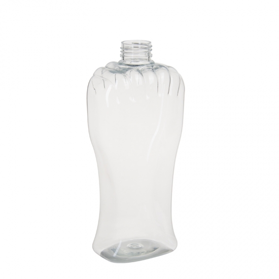 épaules rayées taille petite rectangulaire 560ml bouteille en plastique pour animaux de compagnie