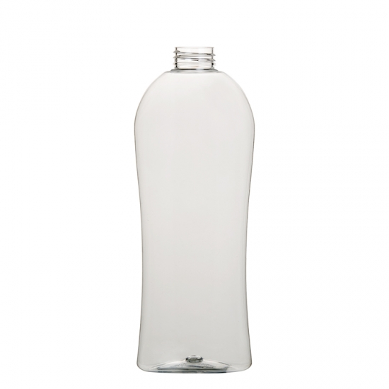petite taille ovale 750ml emballage cosmétique de bouteille en plastique d'animal familier
