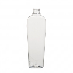 fond fin 500ml bouteille en plastique de récipient cosmétique