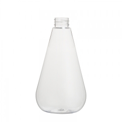triangle conique 500ml vide 16oz bouteille en plastique de récipient cosmétique