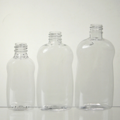 Bouteilles en plastique transparentes pour shampoing