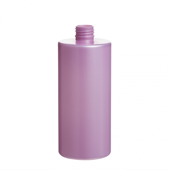 Bouteille de cylindre rose 400ml Bouteille claire en plastique pour animaux de compagnie