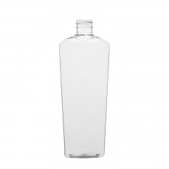 Bouteille d'épaule large ovale 420ml Bouteille en plastique pour animaux de compagnie pour 14oz soins de la peau