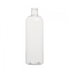  24 / 415 Emballage cosmétique long col 400ml Bouteille claire en plastique pour animaux de compagnie