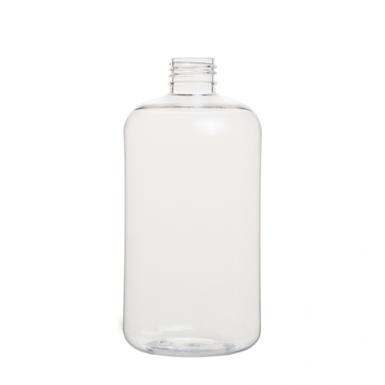 Bottle rond de Boston 400ml Animal plastique clair pour les soins de la peau