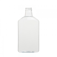 Bouteille de bière d'épaule oblique Bouteille d'animal de compagnie ovale 400ml 