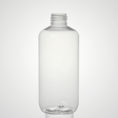 Flacon rond bullet&cosmo en PET transparent de 251 ml